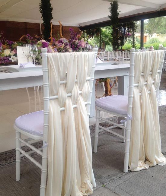 Fashionable design Quality chiffon  wedding chair sash 