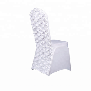 Rosette back chair cover for wedding
