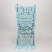 Luxury Fancy Petal Lace Embroidered chair Cover hoods